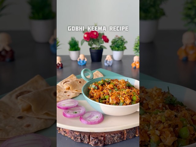 Gobhi Keema Recipe #shorts #recipe #lunch #cauliflower #vegetables