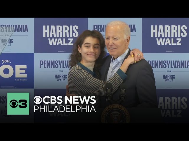 President Biden campaigned for Harris in his hometown of Scranton