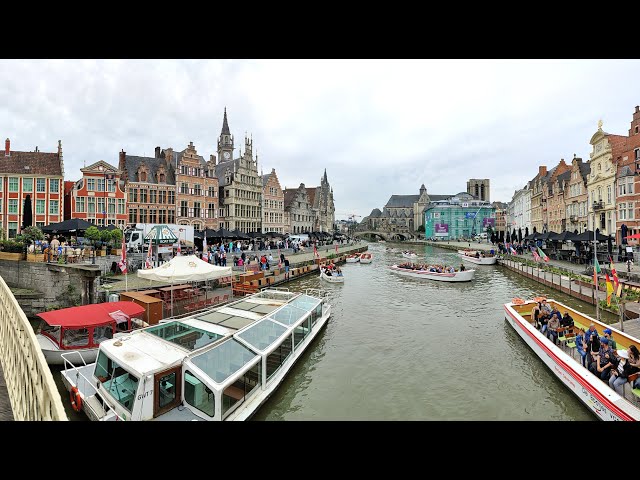 Ghent by canal boat - 360 degree