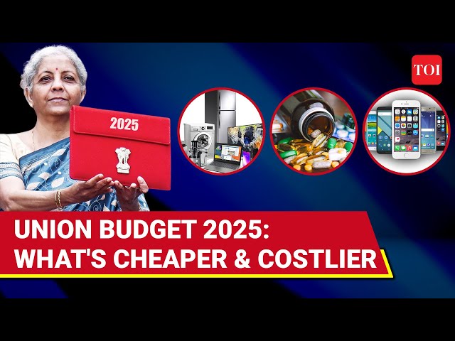 Budget 2025 Cheaper & Costlier: Mobile Phones, EV Batteries, Leather Items & Medicines