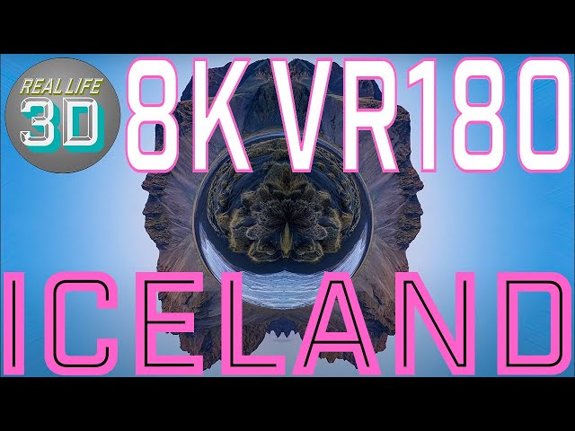 8k Tiny Planet in 3D VR180. Iceland.