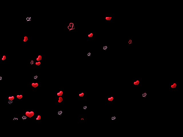 Moving Red And Pink Hearts Overlay: Valentine's Day Background Video 4K