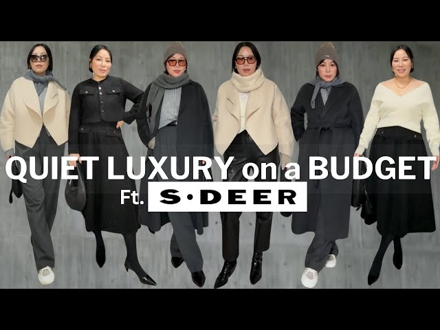 Quiet Luxury on a Budget ft. S DEER | Winter Lookbook | Sanecyndy