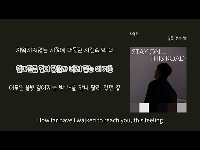 [LyricVideo/가사비디오] 나용환(Na yong hwan) - '길을 걷는 밤(길을 걷는 밤 ( A night walk))'