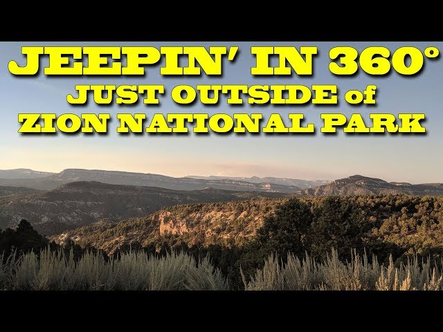 Jeeping East of Zion Canyon Utah in 360!