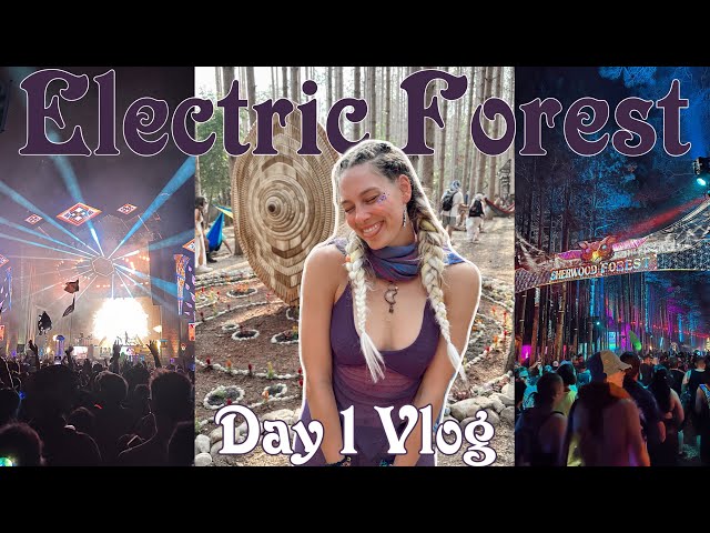 Electric Forest Music Festival 2023 | Day 1 Vlog | Wandering the Forest & Odesza