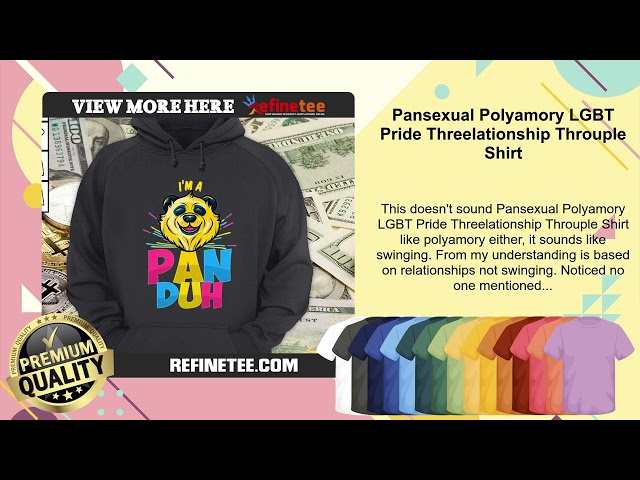 Pansexual Polyamory LGBT Pride Threelationship Throuple Shirt