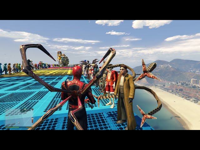 ✅Ragdoll SPIDERMAN VS DEADPOOL VS GREEN MINIONS✅