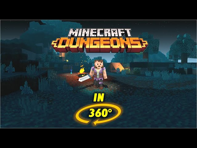 Minecraft Dungeons in 360° - Gameplay Walkthrough Part 1 in VR 360