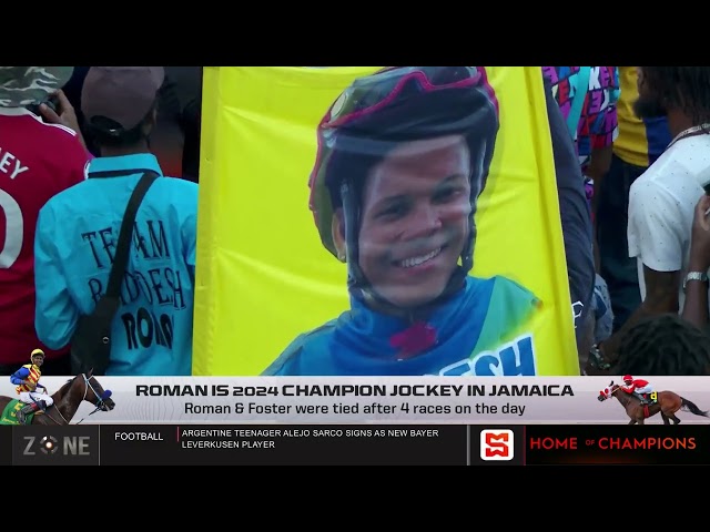 Roman is 2024 champion jockey in Jamaica | SportsMax Zone