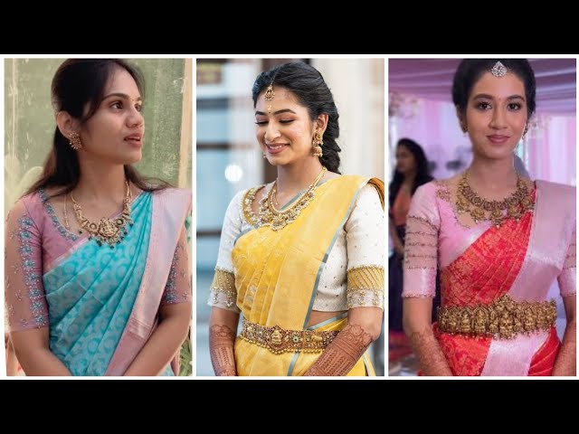 Latest Blouse Designs For Silk Sarees 2024|| Silk Saree Blouses 2024||#Latest Blouse Designs 2024