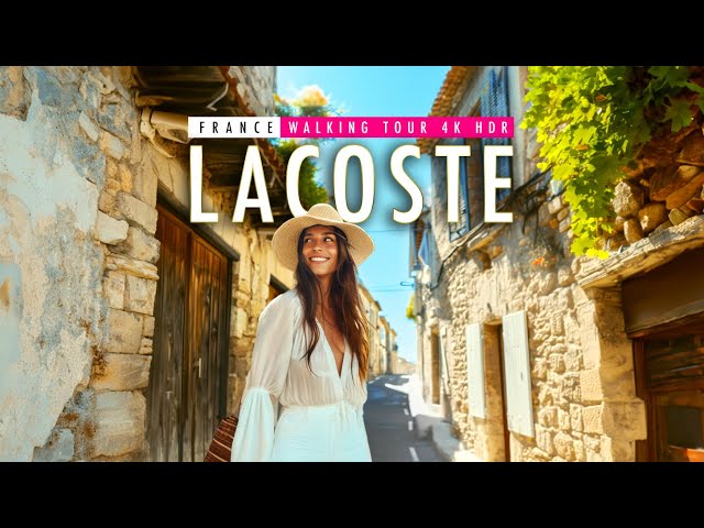 Discovering the Beauty of Lacoste, France | 4K60 HDR Walking Tour | European Walking Tours