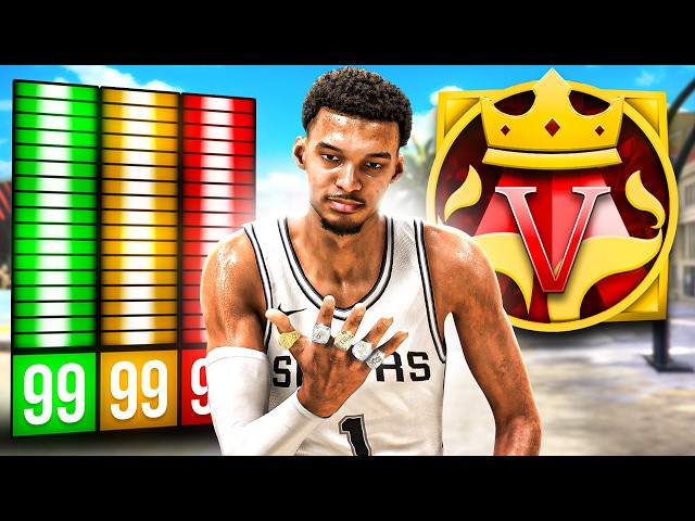 LEGEND VICTOR WEMBANYAMA BUILD is a 7'2 SPEEDBOOSTING DEMIGOD... (BEST CENTER BUILD NBA 2K25)