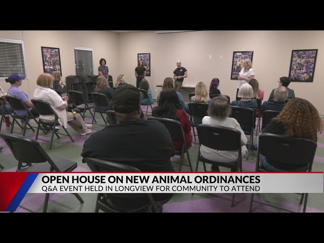 Longview Animal Care hosts Q&A discussion on new pet ordinances