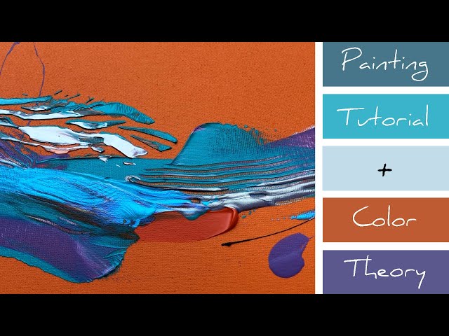 HOW TO COMBINE COLORS | Color Theory + Abstract Acrylic Painting Tutorial