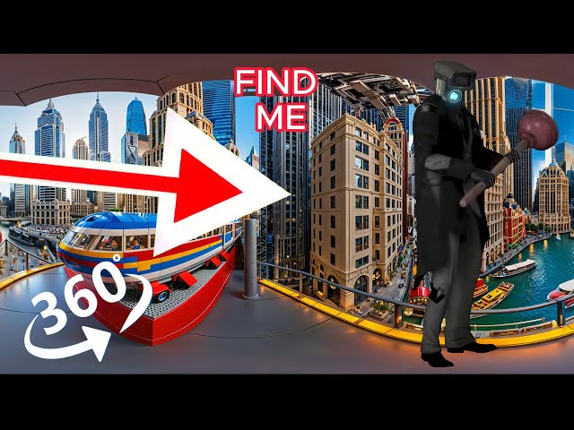 FIND  Skibidi Toilet.The infiltration squad  -  looking for a challenge 360° VR video