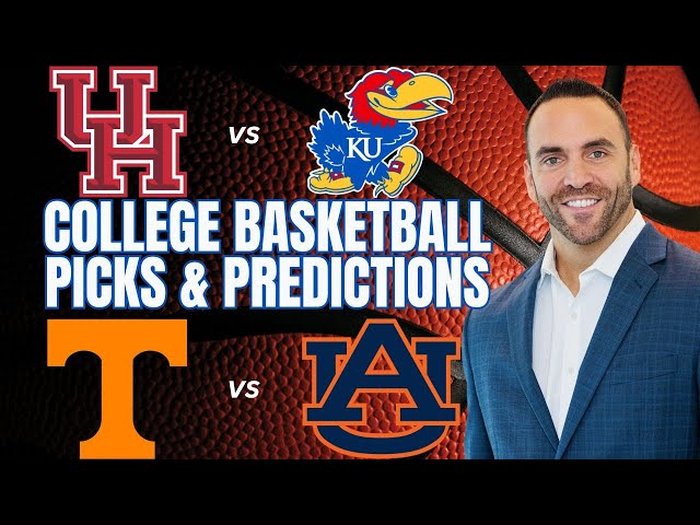 College Basketball Predictions | Houston vs Kansas | Tennessee vs Auburn | CBB Picks Today 1/25/25