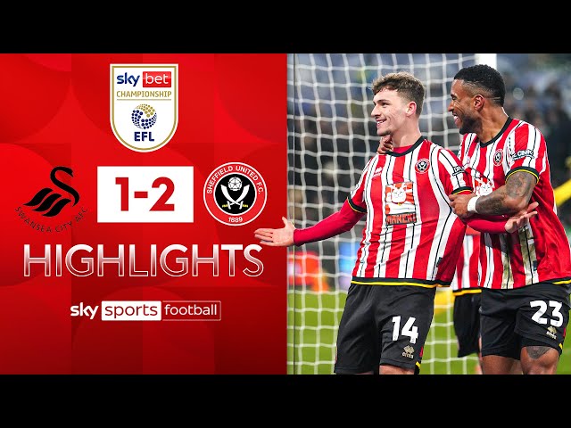 Blades come from behind to go TOP! | Swansea 1-2 Sheff Utd | Championship Highlights