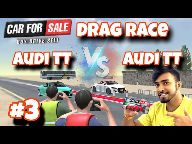 Unleashing Power: Audi TT vs Audi TT Drag Race #technogamerz