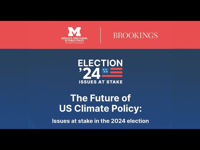 Policy Talks - Election 2024 and U.S. climate policy