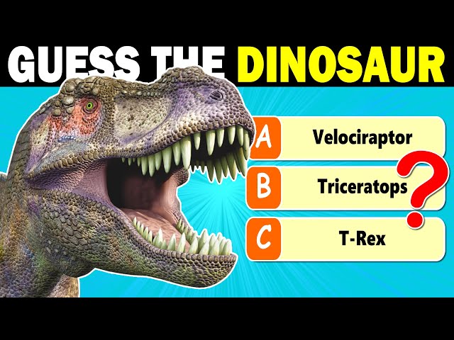 Guess the Dinosaur Quiz 🦕 (Learn 40 Dinosaurs)