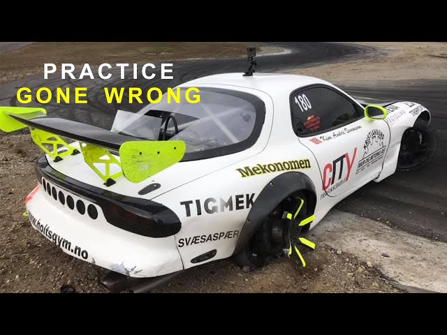 MAZDA RX7 -DRIFTING GONE WRONG  at Vinstra