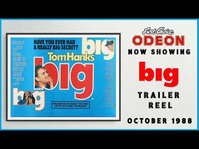 BIG (October 1988 Odeon Cinema Trailer Reel) -- Home Cinema