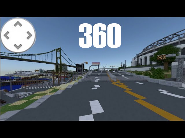 360° Minecraft GTA V MAP TOUR IN 1440p [DEMO] 360° degree