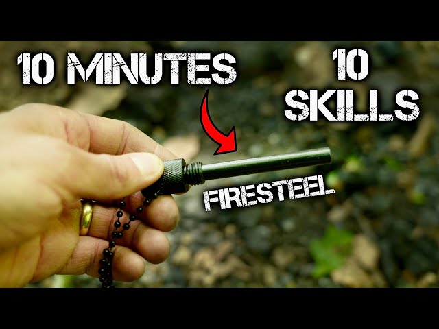 10+ Bushcraft Firesteel Skills in 10 Minutes