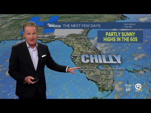 WPTV First Alert Weather forecast for Evening of Jan. 22, 2025