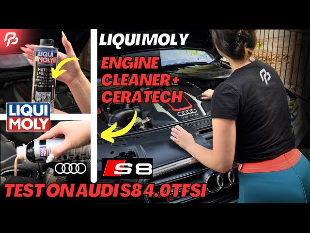 LIQUI MOLY Engine Flush Test on AUDI S8 D4 4.0TFSI | Oil Change 5W-40 Liquid Moly Molygen + CERATECH