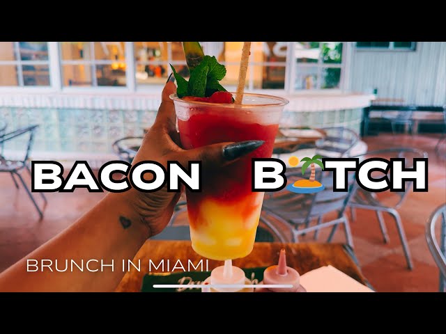 Must-Try Brunch in Miami! 🍽️✨ Bacon Bitch on Collins Ave