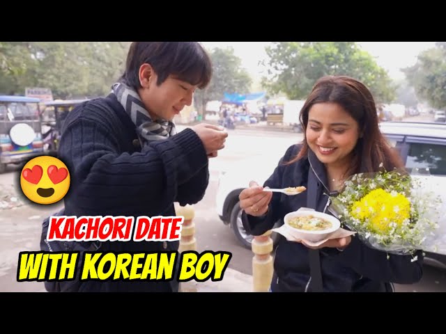 Nishu Tiwari Kachori Date With Korean Boy 😍