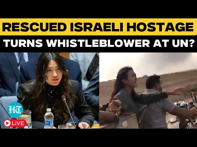 UN LIVE | Rescued Israeli Hostage Noa Argamani’s Explosive UN Statement | IDF Targeted Israelis?