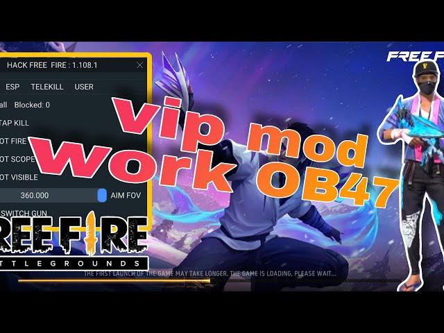 Free fire vip mod OB47 work all server ‼️‼️