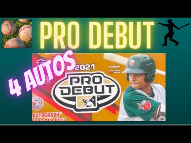 2021 Topps Pro Debut Hobby Box 4 AUTOS! ** Great Value Fun Minor League Product $65 Per Box! **