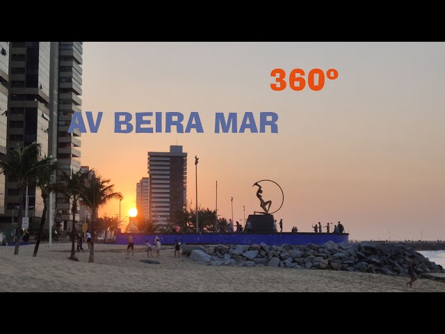 CALÇADÃO DA PRAIA DE IRACEMA DE FORTALEZA FILMADO EM  360º