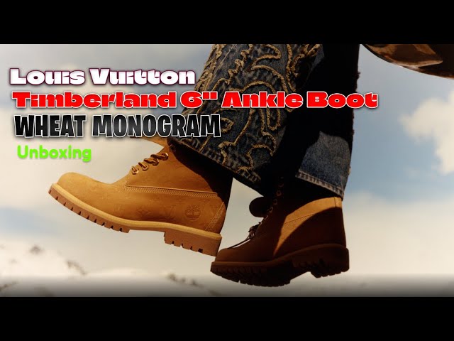 Louis Vuitton Timberland 6 Ankle Boot Wheat Monogram Unboxing 15% Off Right Now Deal | Rsnow Unbox