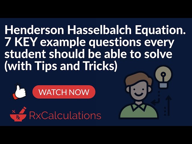 Henderson Hasselbalch Equation | 7 Key Questions Every Student Should Solve | With Tips and Tricks