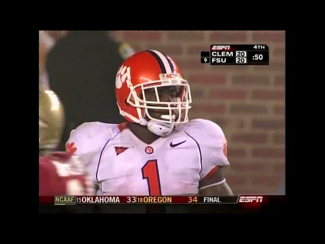 2006 James Davis - Clemson vs FSU