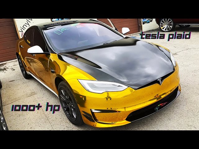 THIS PLAID IS THE FASTEST TESLA ON THE PLANET 😱‼️ #fast #tesla #plaid