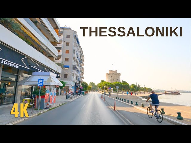 Thessaloniki Greece | Driving the capital of the north - 4K