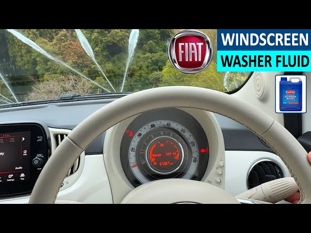 How to fill Windscreen Wiper Fluid on Fiat 500 - Fiat 500 Screenwash Location