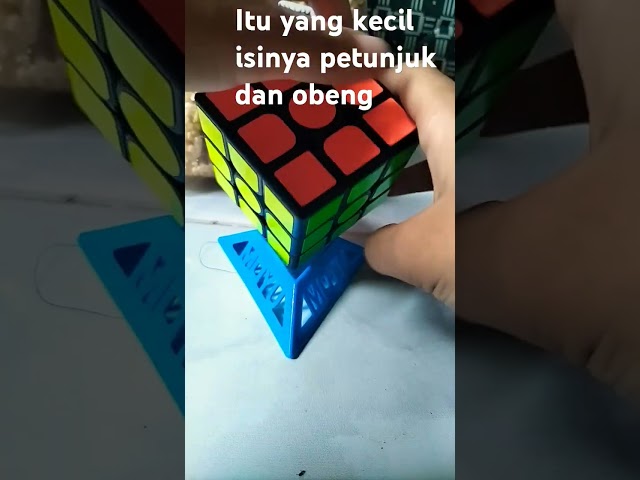 Pas sudah selesai videonya udh bisa buka accessories boxnya #rubikscube #3x3