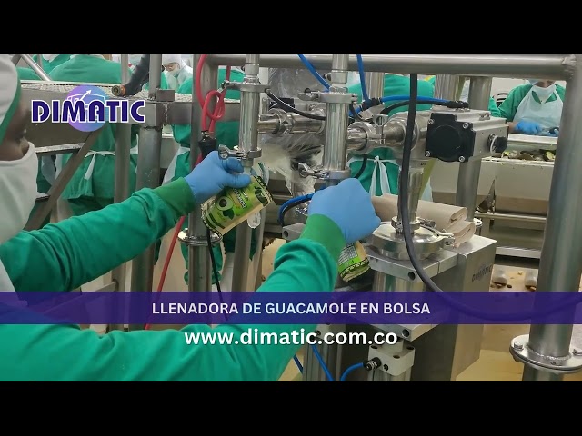 ´Máquina para dosificar Guacamole en Bolsa