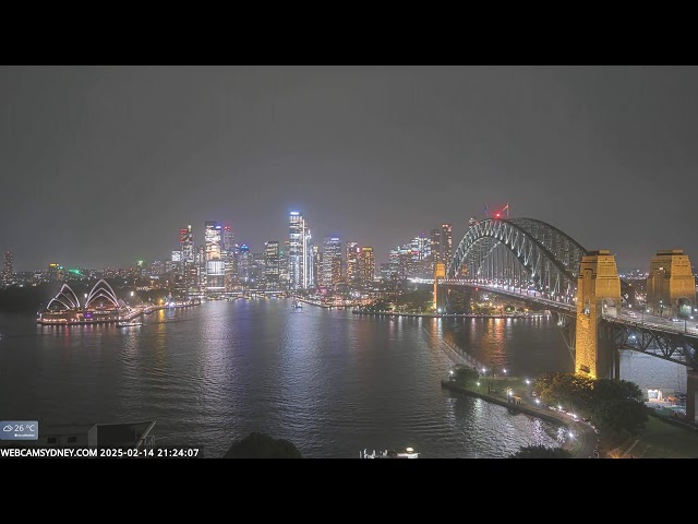 WebcamSydney 1 Live Stream of Harbour 24/7 (~4K)