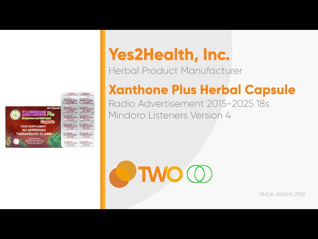 Xanthone Plus Herbal Capsule Radio Ad 2015-2025 17s (Mindoro Listeners Version 4)