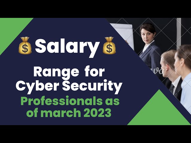 Salary Range for Cyber Security Professionals as of march 2023