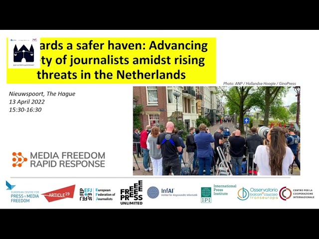 [FPU Live] Press conference: Report on the safety of journalists in the Netherlands