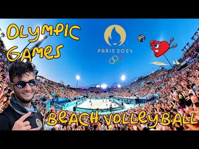 OLYMPICS 🏅 Paris 2024 - BEACH VOLLEY 🏐 (Part 1) 360° VR